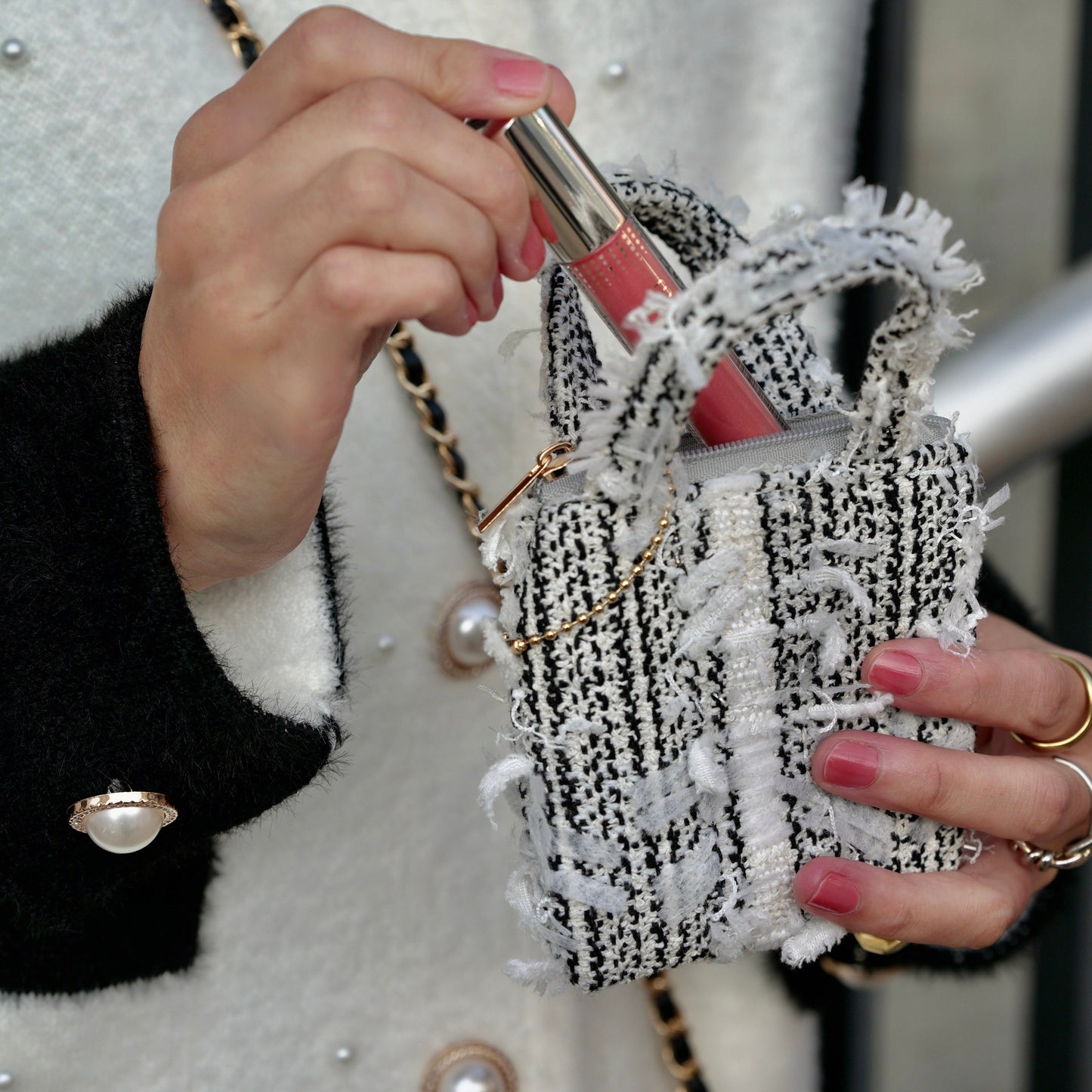 ストラーダツイードバッグ