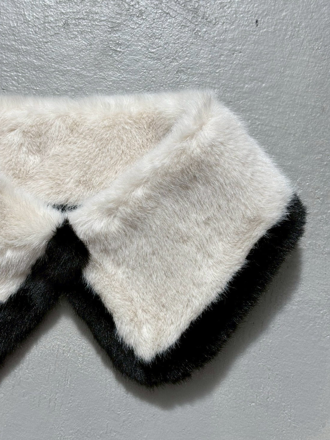 【即納品】バイカラーファーつけ襟