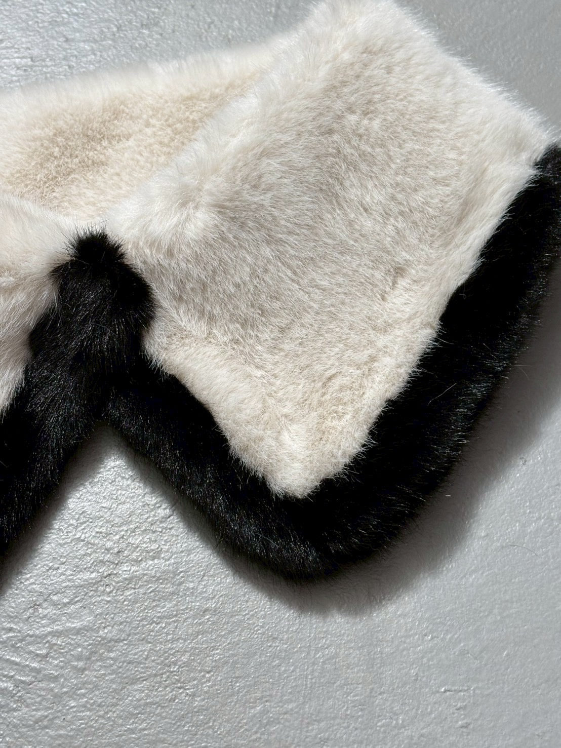 【即納品】バイカラーファーつけ襟